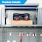 Chery Industrial Storage Cabinet, Multifunctional Steel Garage Storage Cabinet W/ Doors, Sliding Drawers Red 3 Pcs JINWB108CRD01 - alternate 4